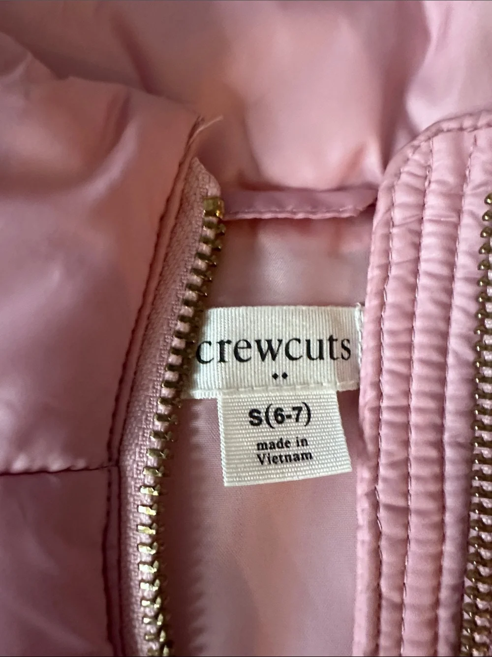 J. Crew Pink Puffer Vest